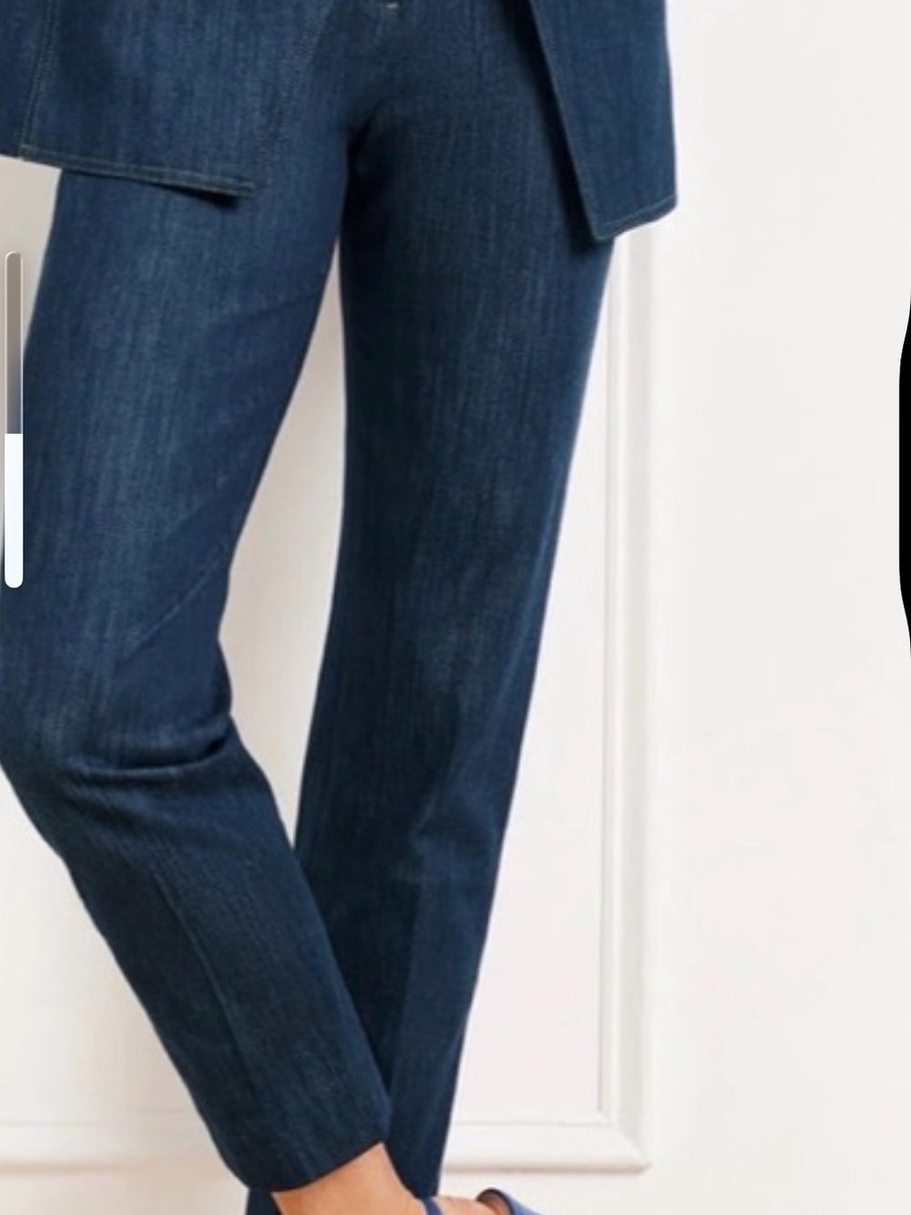Talbots Dark Indigo Slim Crop Pants